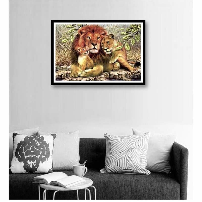 Hot Sale Family Lions Full Drill - 5D Diy Diamond Painting