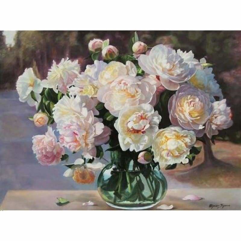 Hot Sale Peony Flowers Full Drill - 5D Diy Square Diamond