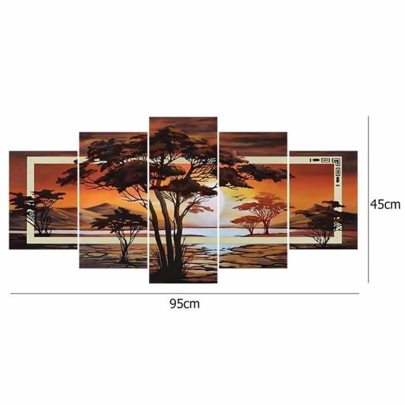 Full Drill - 5D DIY Diamond Painting Kits Multi Panel Nature Tree - NEEDLEWORK KITS