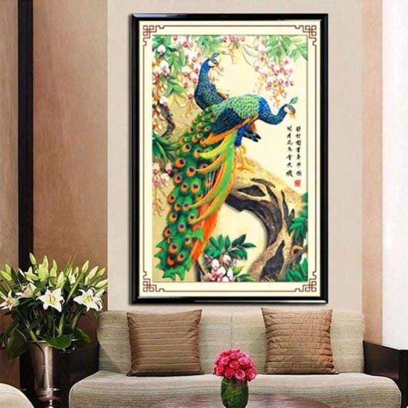 Large Size Animal Peacock Picture Full Drill - 5D DIY