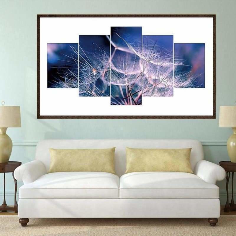 Full Drill - 5D DIY Diamond Painting Kits Multi Panel Dandelion - NEEDLEWORK KITS