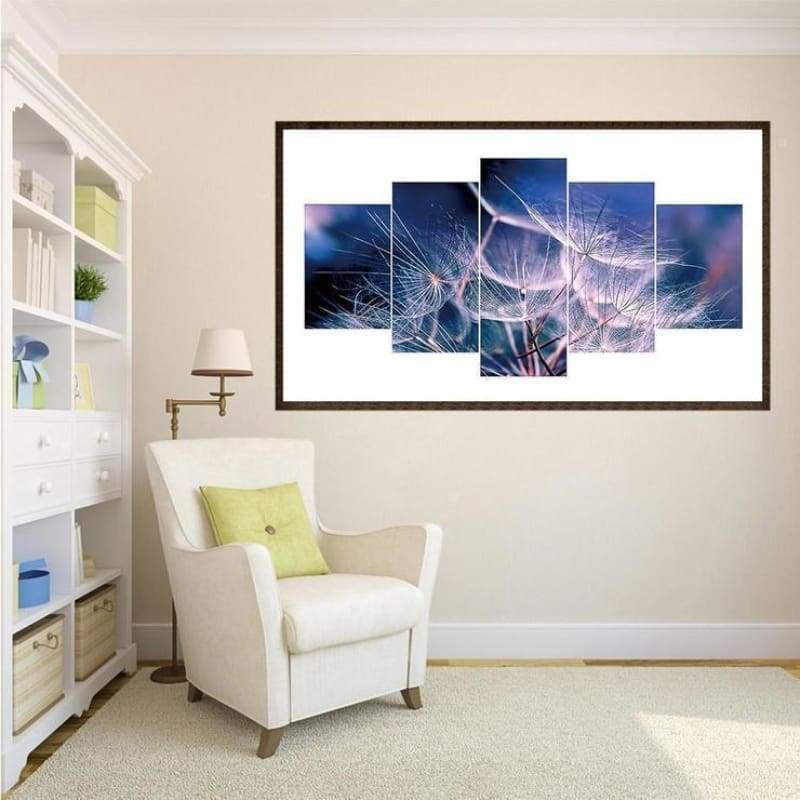 Full Drill - 5D DIY Diamond Painting Kits Multi Panel Dandelion - NEEDLEWORK KITS