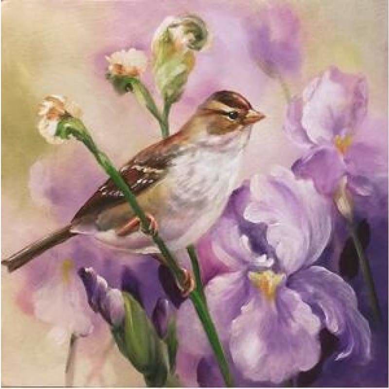 Full Drill - 5D DIY Diamond Painting Kits Watercolor Love Bird Flowers - NEEDLEWORK KITS