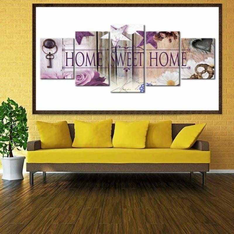 Modern Art Sweet Home Multi Panel Full Drill - 5D Diy