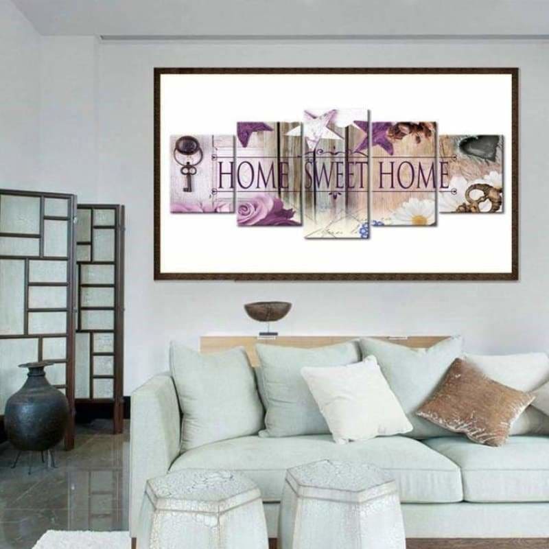 Modern Art Sweet Home Multi Panel Full Drill - 5D Diy