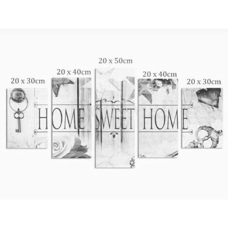 Modern Art Sweet Home Multi Panel Full Drill - 5D Diy