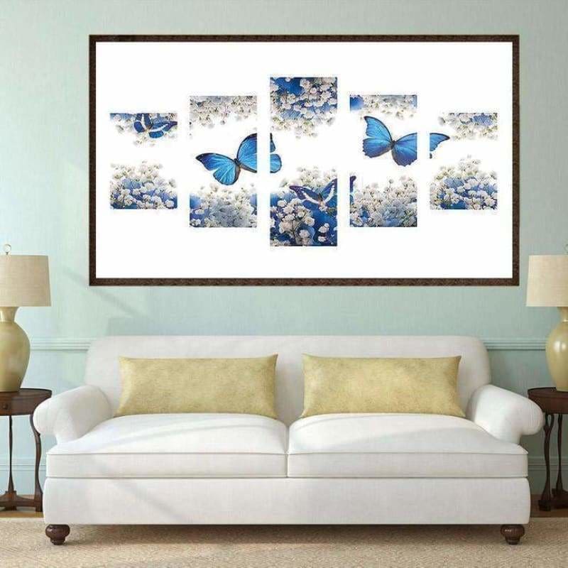 Full Drill - 5D DIY Diamond Painting Kits Multi Panel Butterfly - NEEDLEWORK KITS