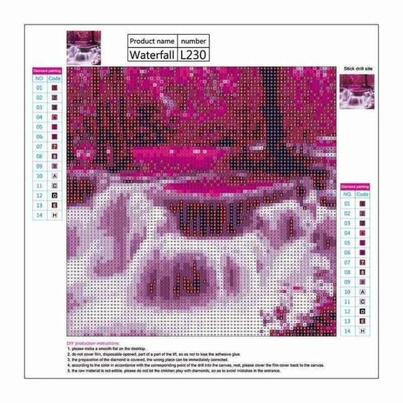 New Arrival Beautiful Autumn Series Waterfalls Diamond