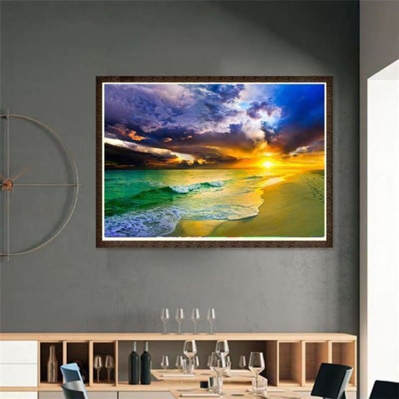 New Arrival Hot Sale Beach Summer Diamond Painting AF9023 -