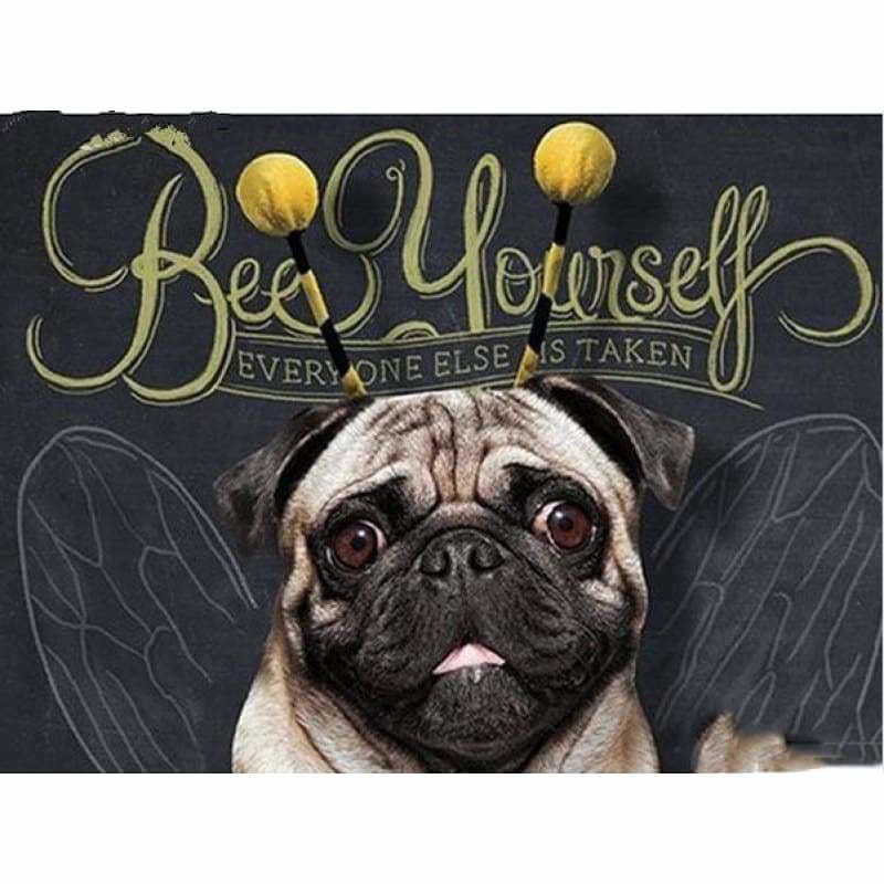 Full Drill - 5D DIY Diamond Painting Kits Pet Cute Bee Dog - NEEDLEWORK KITS