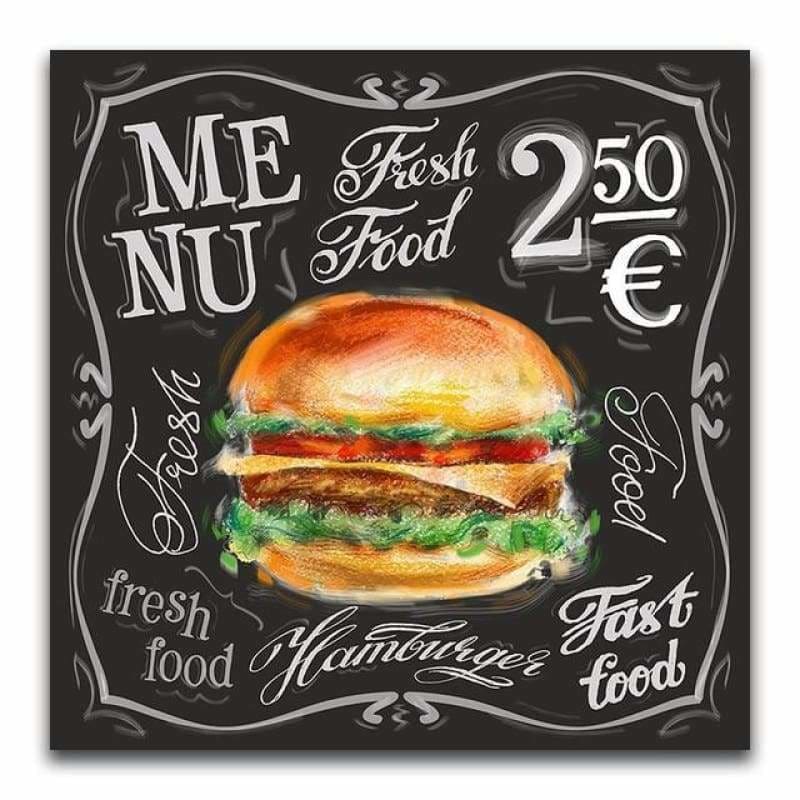 New Arrival Square Drill Blackboard Hamburger Full Drill -