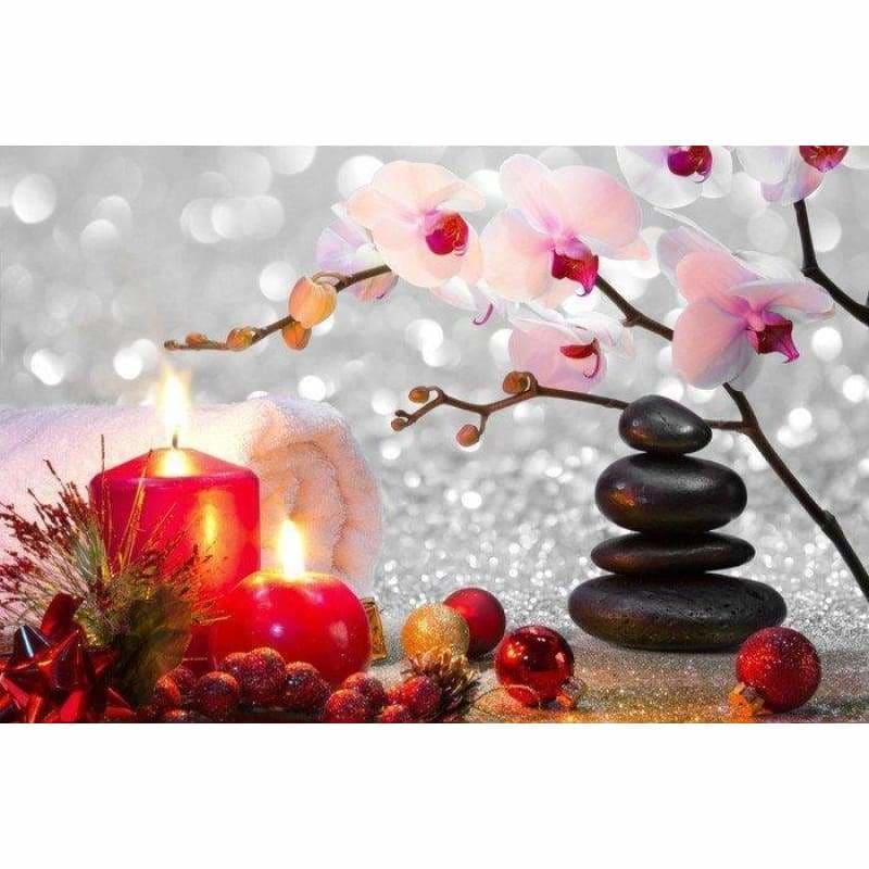 New Cheap White Flower Full Drill - 5D Diy Diamond Painting