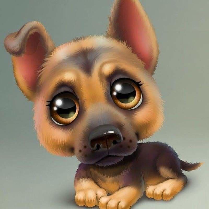 New Hot Sale Baby Dog Pattern Full Drill - 5D Diy Diamond