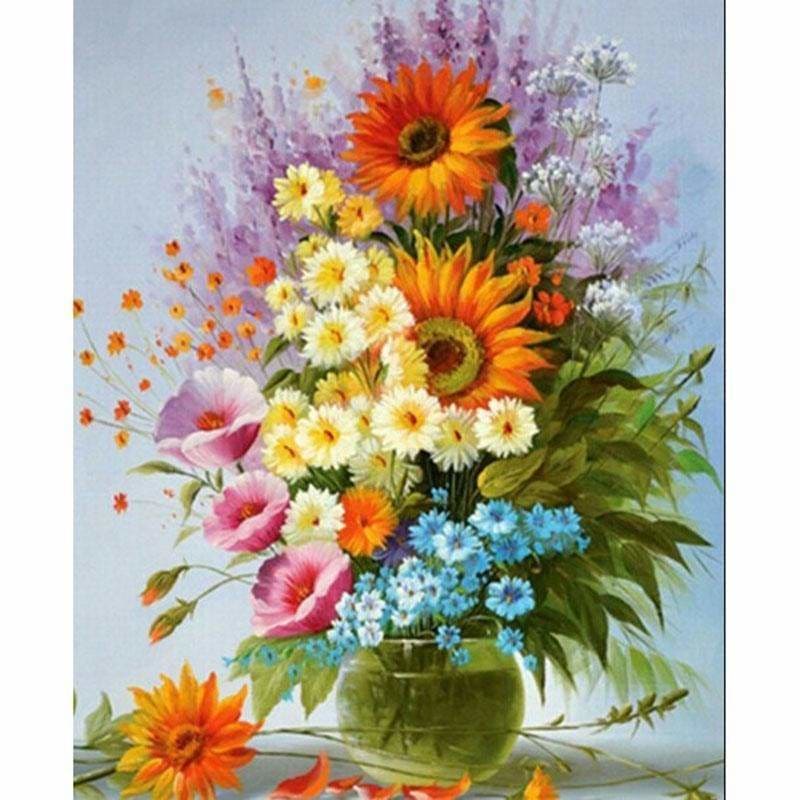 New Hot Sale Colorful Sunflowers Picture Wall Decor Full