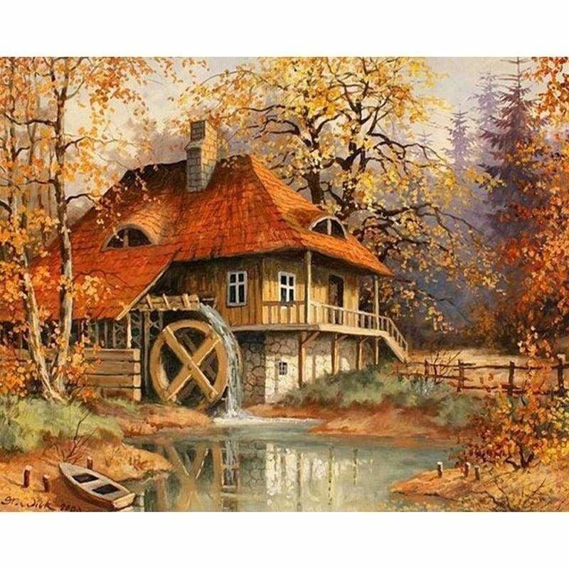 New Hot Sale Dream Cottage Full Drill - 5D Diy Diamond
