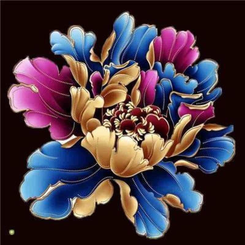 New Hot Sale Embroidery Colorful Flower Full Drill - 5D Diy