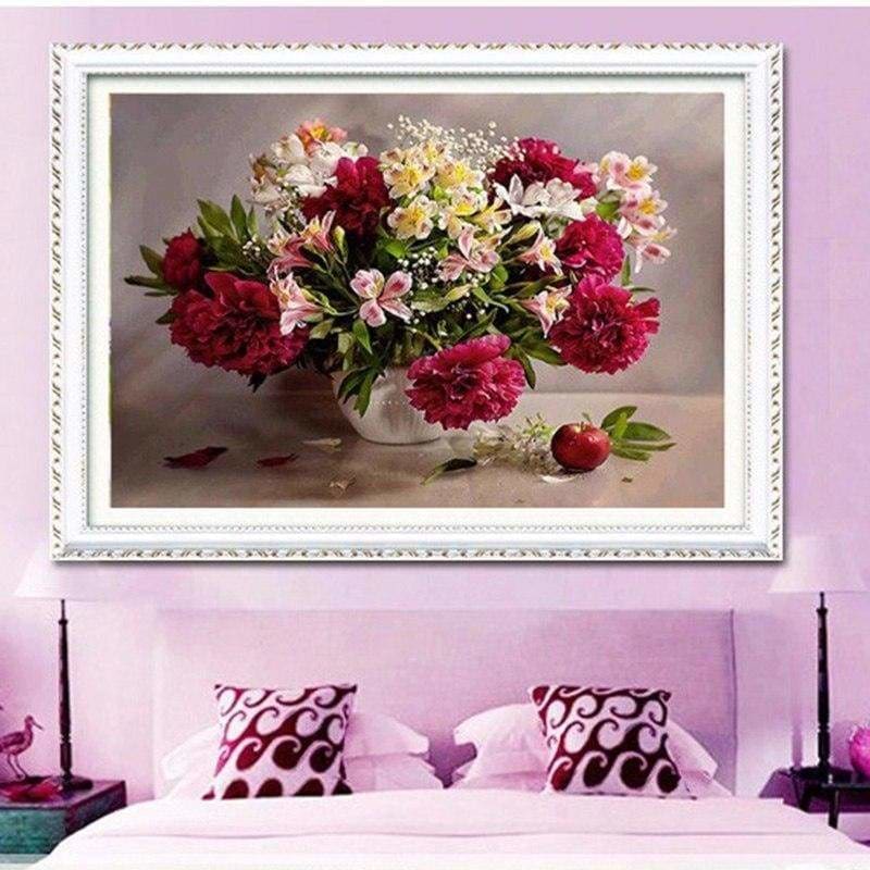 New Hot Sale Full Drill - 5D Diy Diamond Painting Flowers