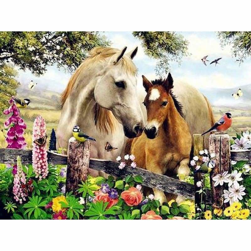 New Hot Sale Garden Horse Full Drill - 5D Diy Diamond