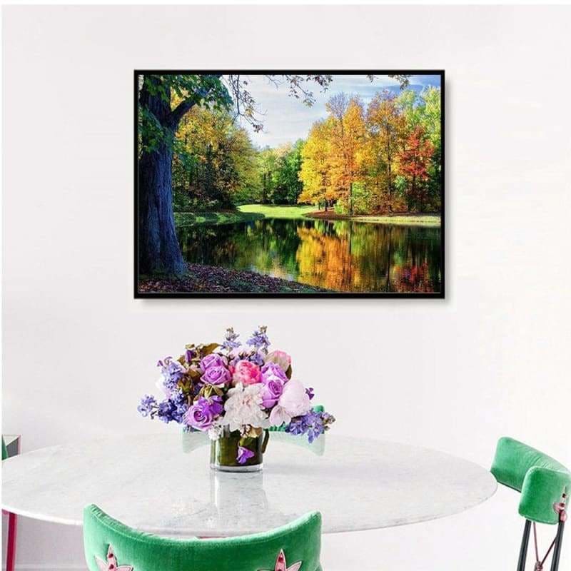 New Hot Sale Lake Forest Landscape Diy Full Drill - 5D