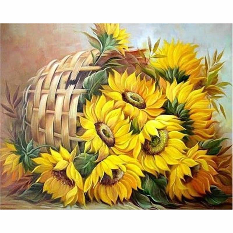 New Hot Sale Sunflower Picture Diamond Painting Cross Stitch