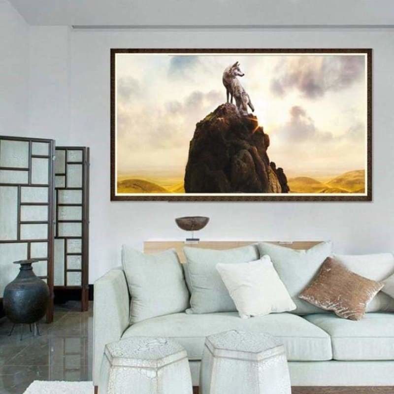 New Hot Sale Wolf Full Drill - 5D Diy Diamond Painting Kits