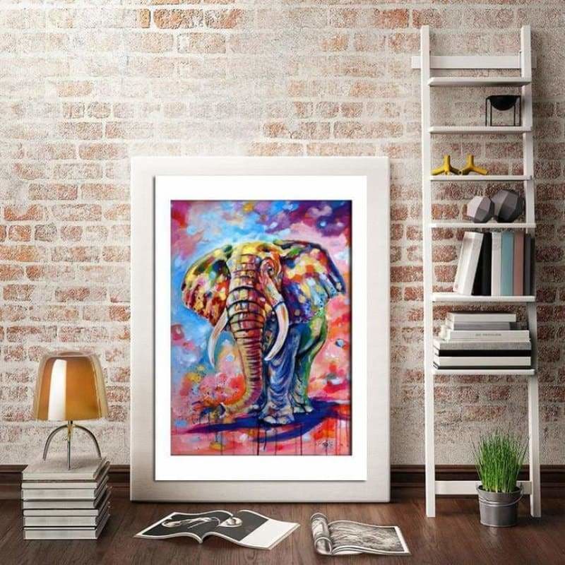 New Watercolor Elephant Diy Full Drill - 5D Diamond Painting