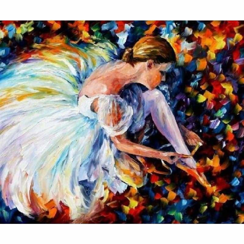 Full Drill - 5D Diamond Painting Kits Colored Drawing Dancer Girl - NEEDLEWORK KITS