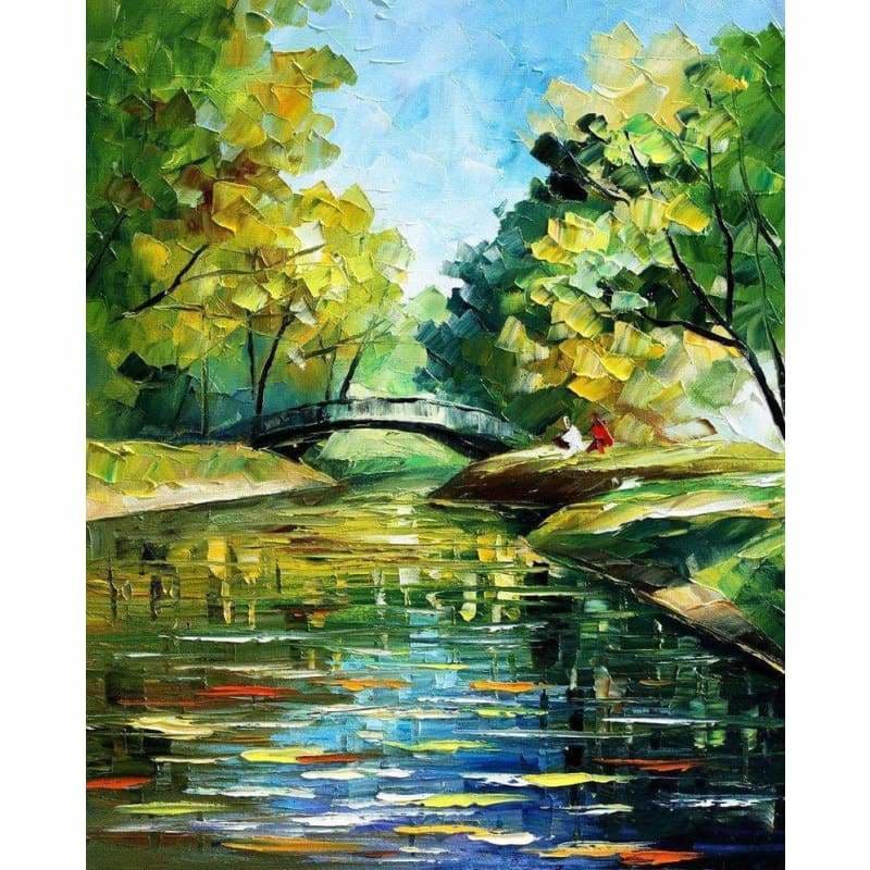 Oil Painting Style Landscape Nature Full Drill - 5D Diy