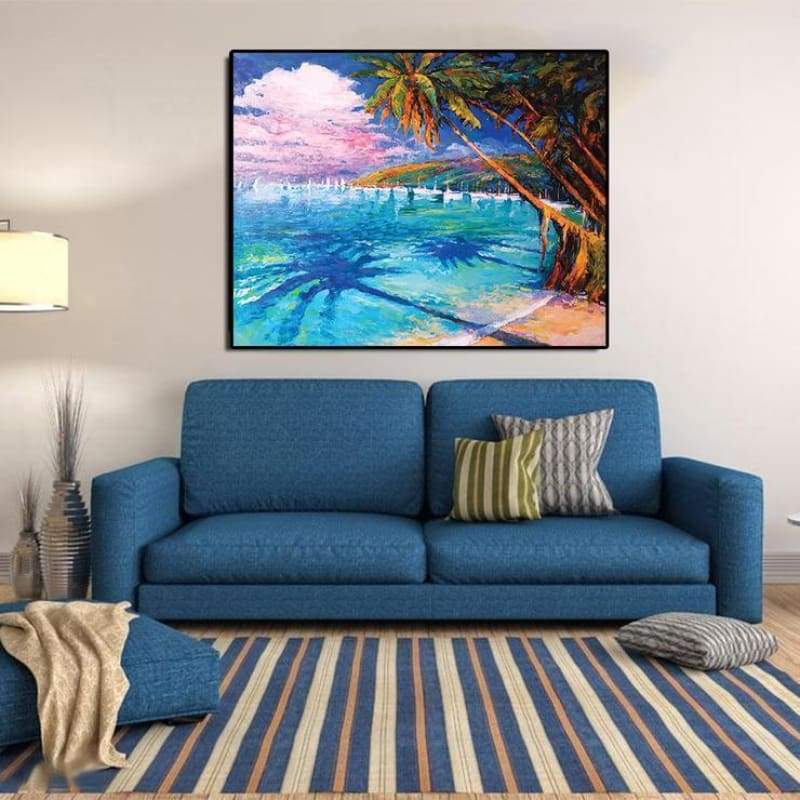 Full Drill - 5D Diamond Painting Kits Beautiful Lake in Summer - NEEDLEWORK KITS