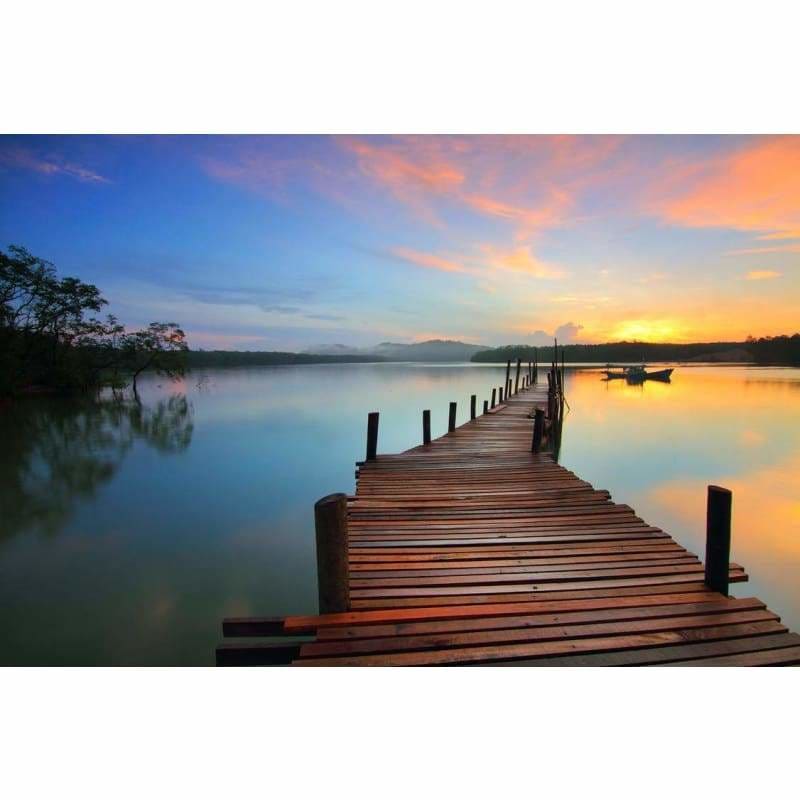 Peaceful waters- Full Drill Diamond Painting - NEEDLEWORK KITS