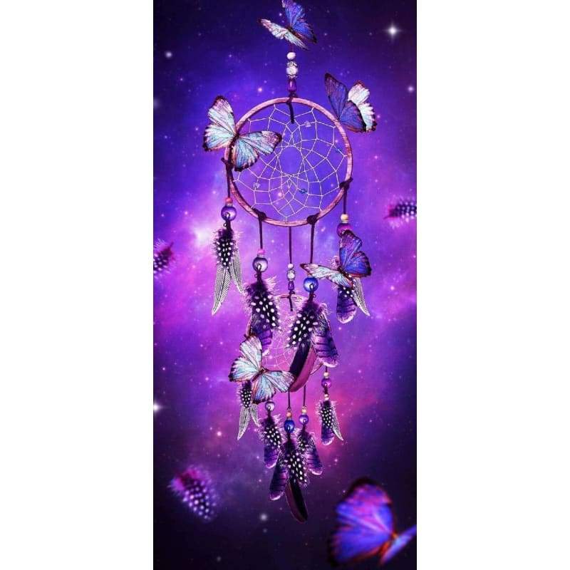 Pink And Purple Dreamcatcher- Full Drill Diamond Painting