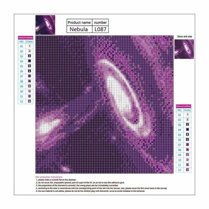 Full Drill - 5D DIY Diamond Painting Kits Popular Wall Decoration Purple Galaxy - NEEDLEWORK KITS