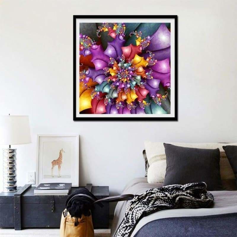 Rhinestone Art Abstract Pattern Full Drill - 5D Diy Crystal
