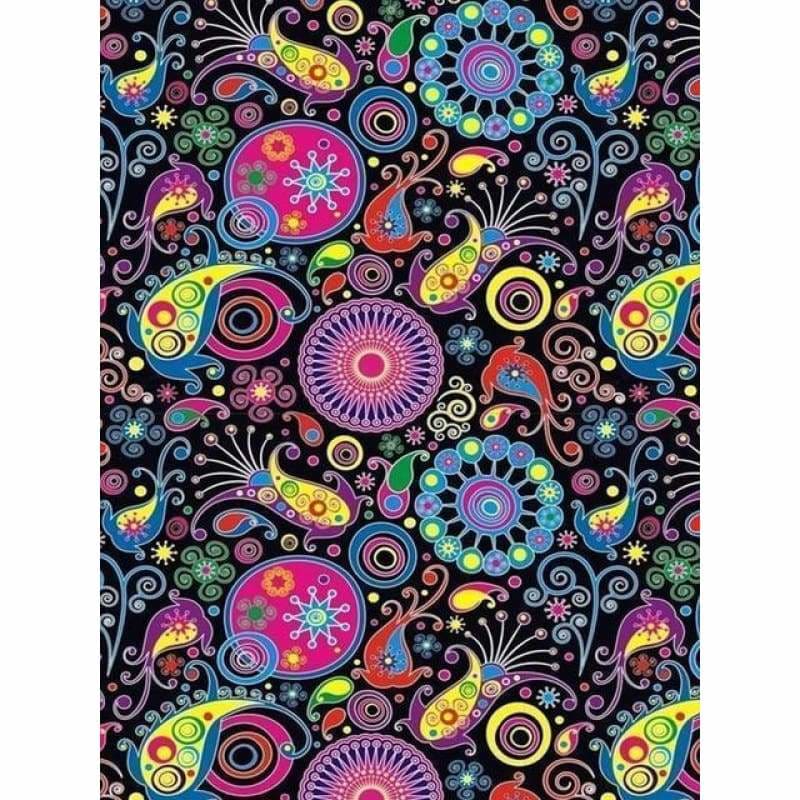 Rhinestone Art Abstract Pattern Full Drill - 5D Diy Crystal