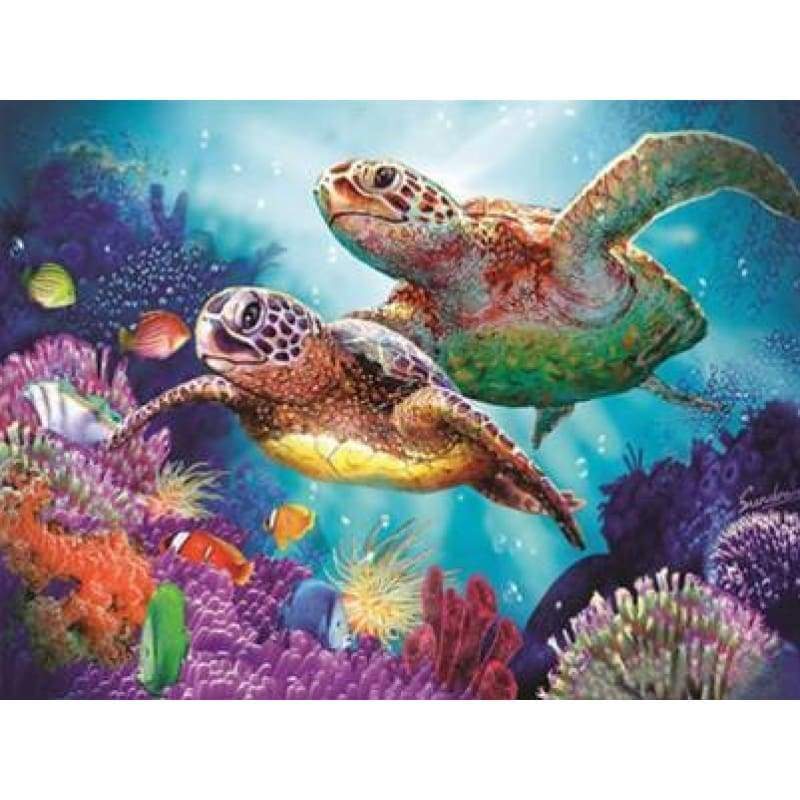 Sea Turtles- Full Drill Diamond Painting - Special Order -