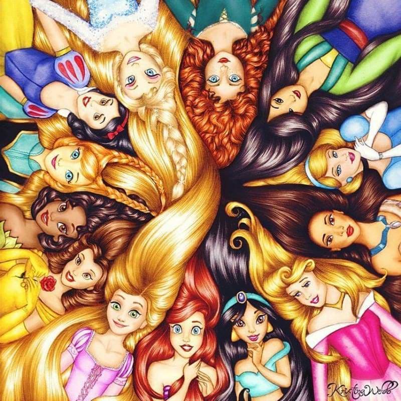 Special Cartoon Princess Full Drill - 5D Diy Diamond
