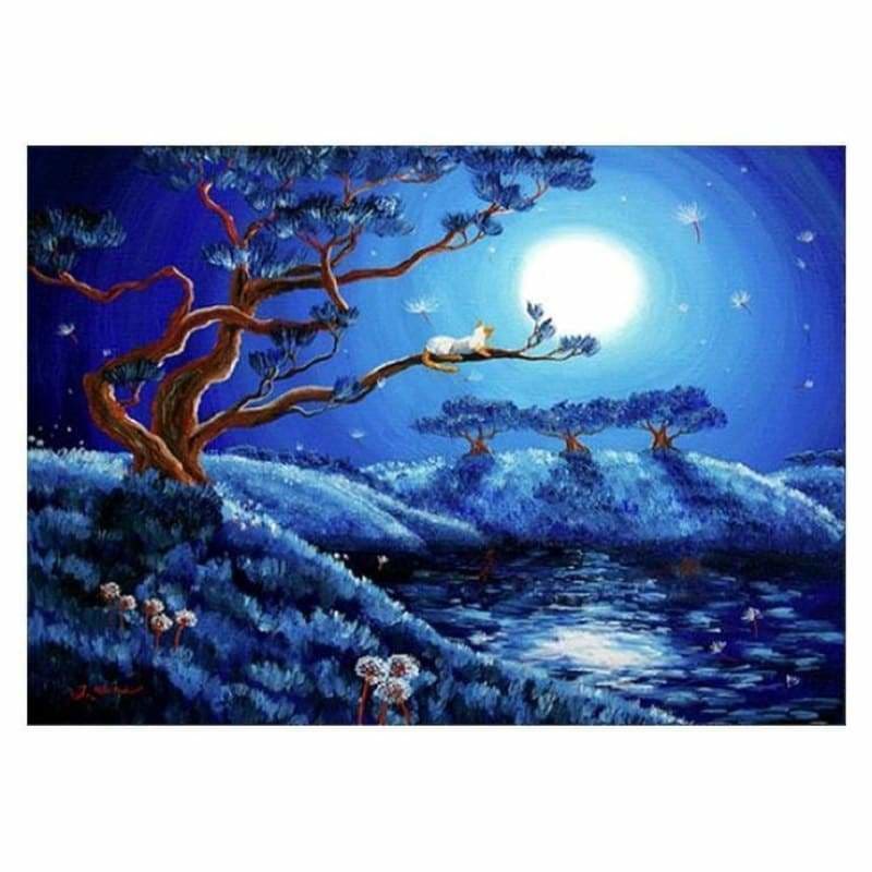 Special Cat On The Tree Full Drill - 5D Diy Crystal Diamond