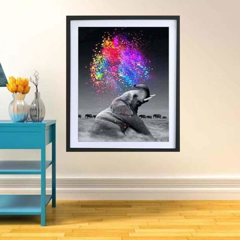 Special Dream Colorful Elephant Full Drill - 5D Diy Diamond