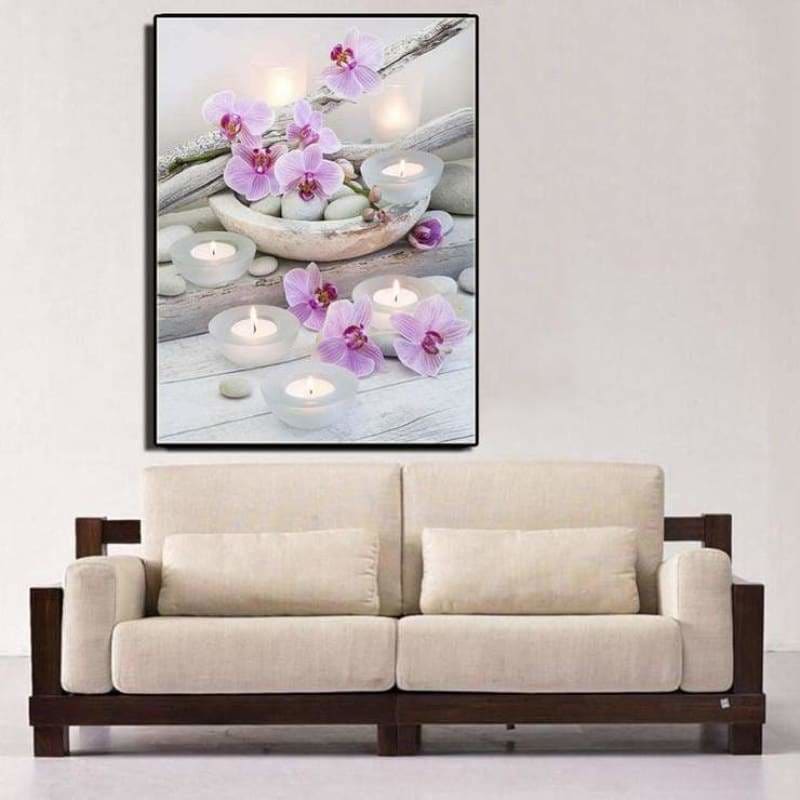 Special Flowers And Candles Full Drill - 5D Diy Diamond