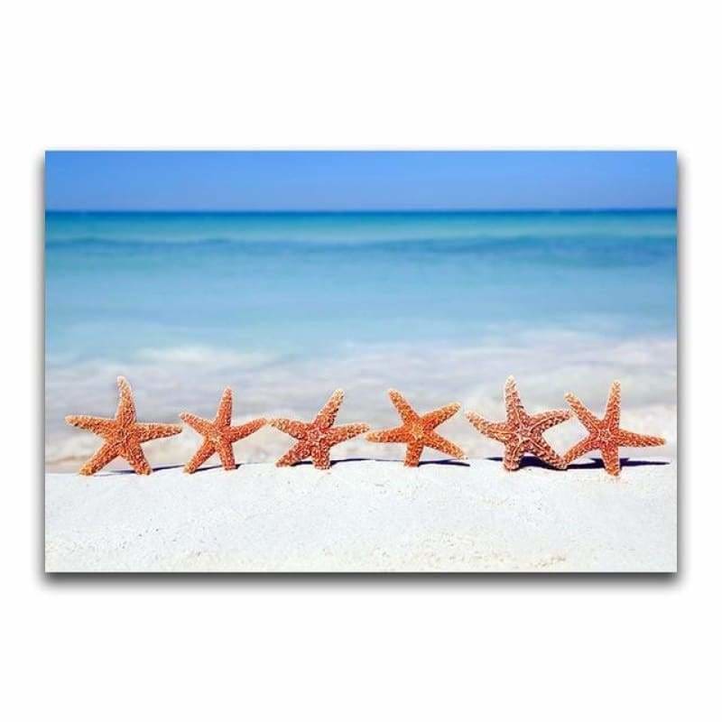 Full Drill - 5D DIY Diamond Painting Kits Special Starfish By the Sea - NEEDLEWORK KITS