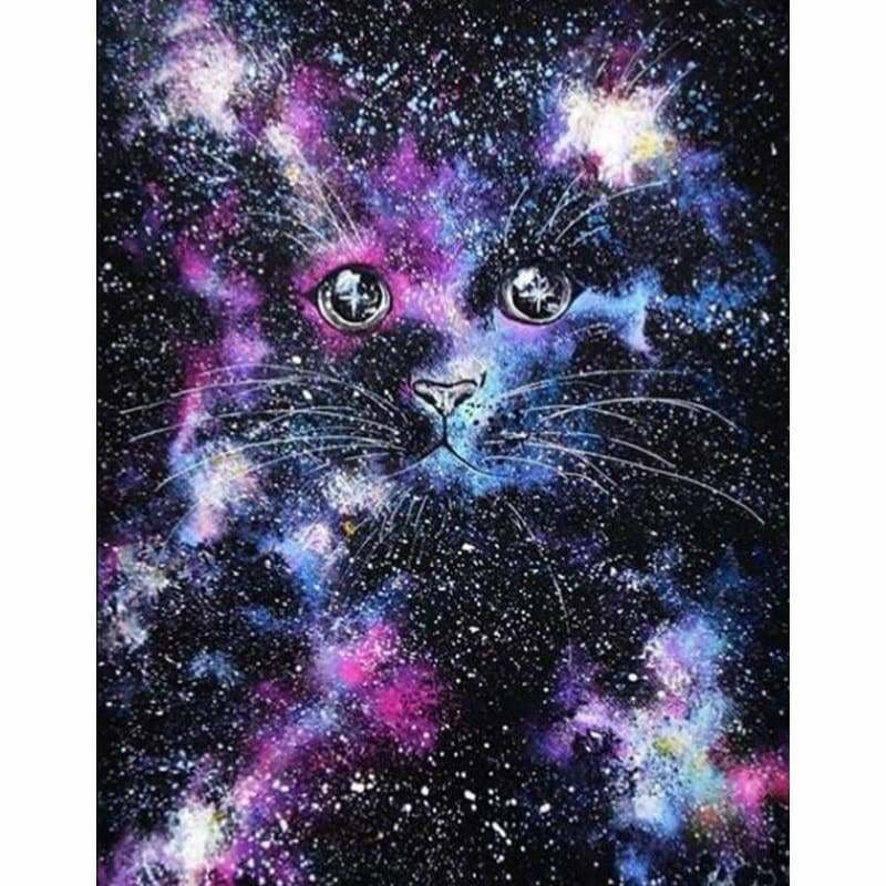 Full Drill - 5D DIY Diamond Painting Kits Milky Way Cat - NEEDLEWORK KITS