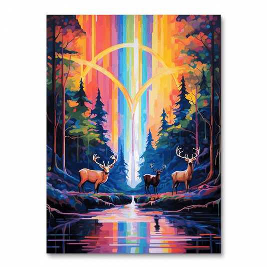 Deer in the Forrest IV (Diamond Painting)