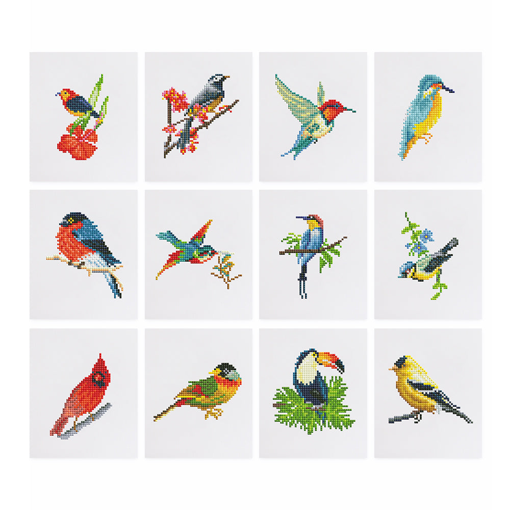 Birdscape 12 SET - Diamond Painting