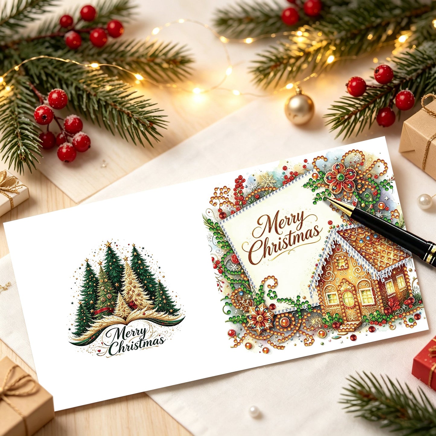 Gingerbread Wishes Christmas Cards
