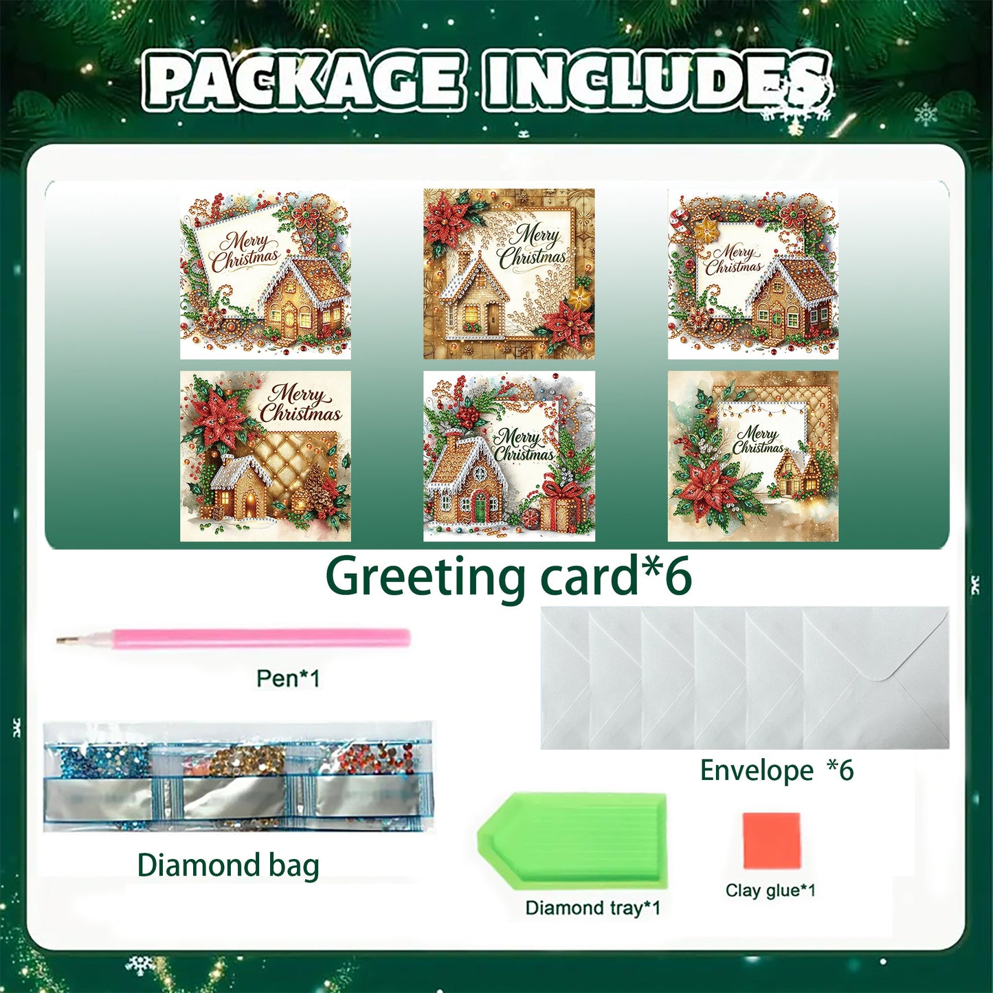 Gingerbread Wishes Christmas Cards