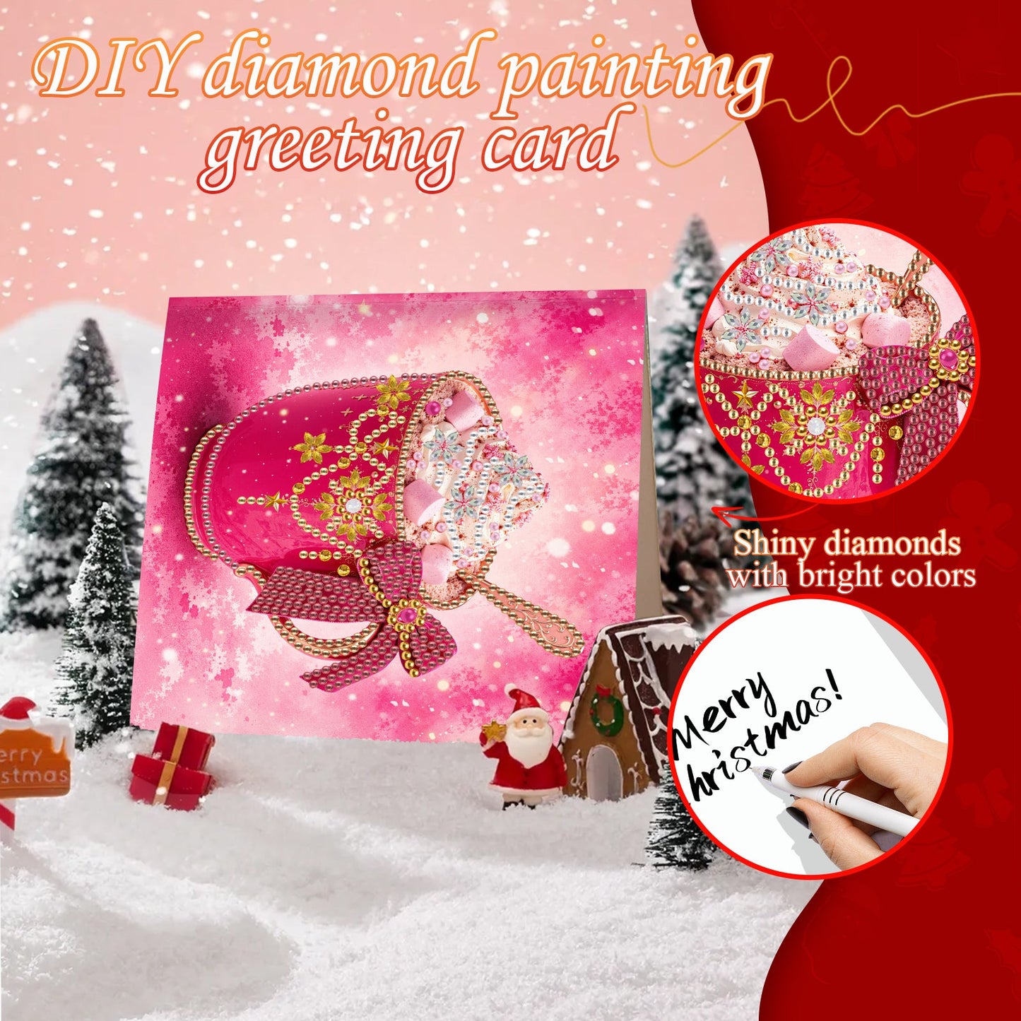 Pretty in Pink Christmas Cards