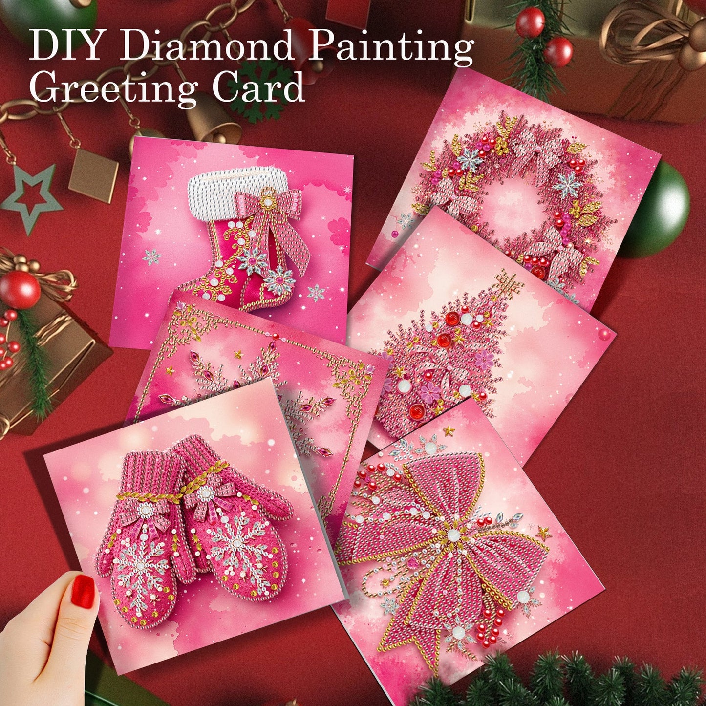 Pretty in Pink Christmas Cards