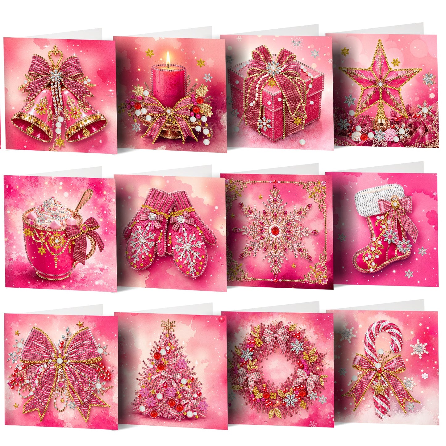 Pretty in Pink Christmas Cards