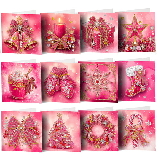 Pretty in Pink Christmas Cards