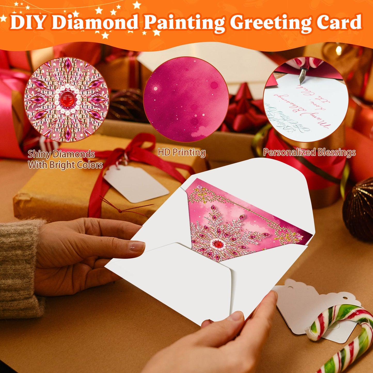 Pretty in Pink Christmas Cards